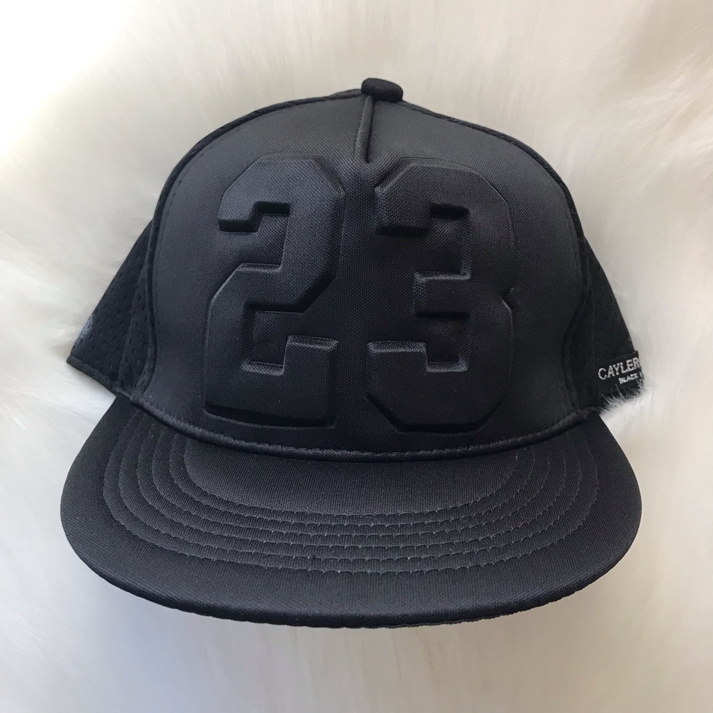 Cayler & Sons ⚜️ Black on Black 23 Legend SnapBack Hat